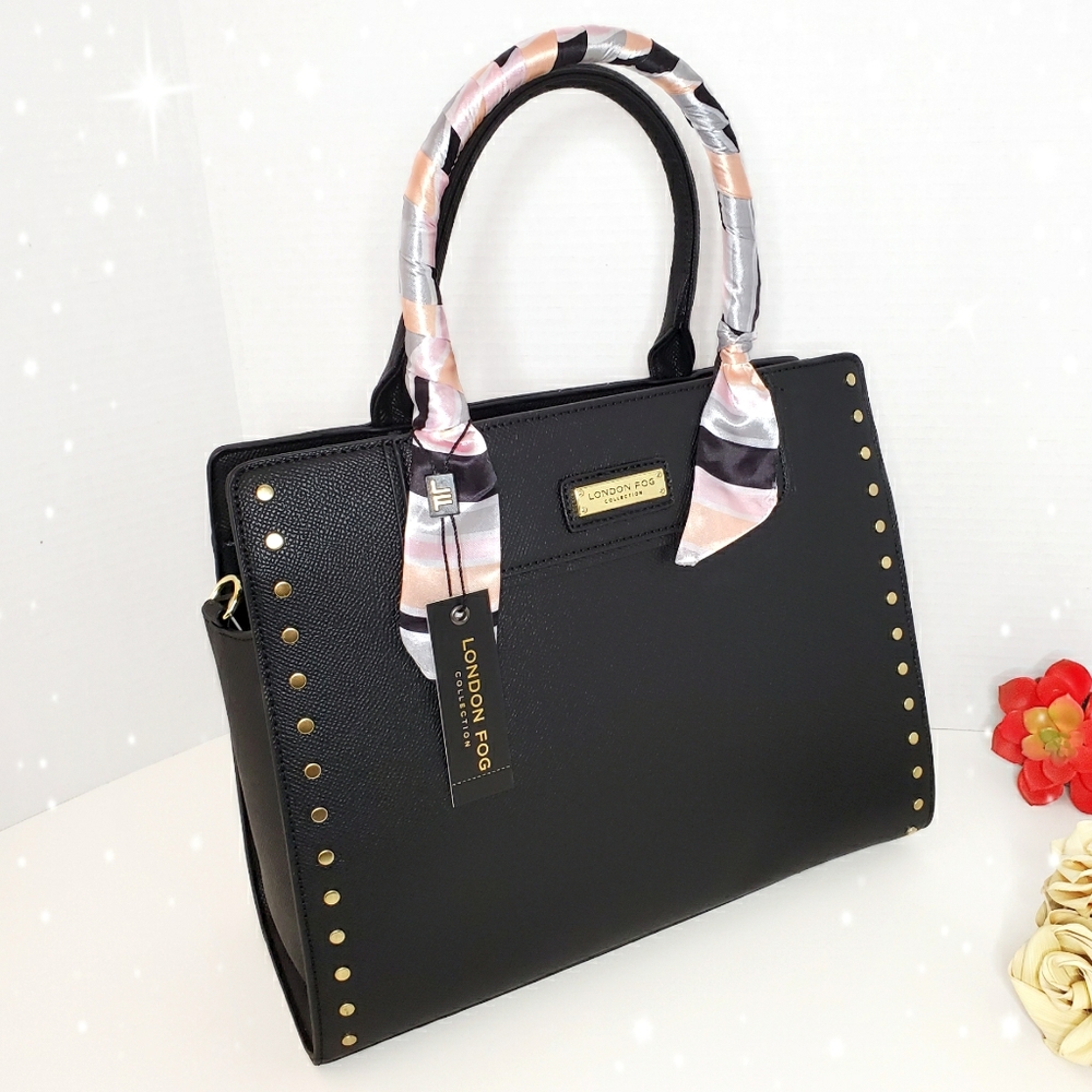 🎁 London Fog Vegan Leather Satchel Bag 💫